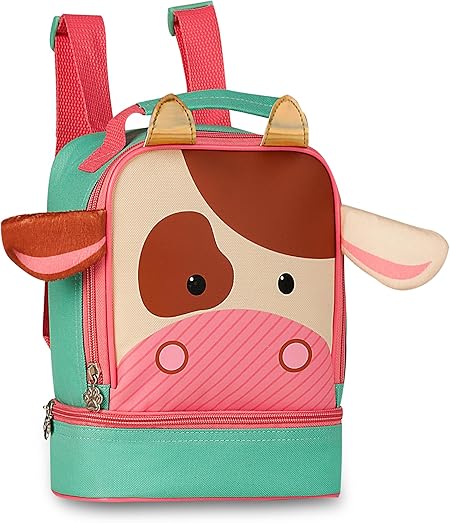 Kit Mochila Rodinha e Lancheira Pets Vaquinha