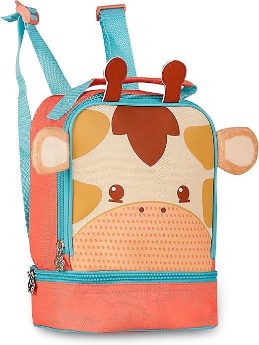 Kit Mochila Rodinha e Lancheira Pets Girafa