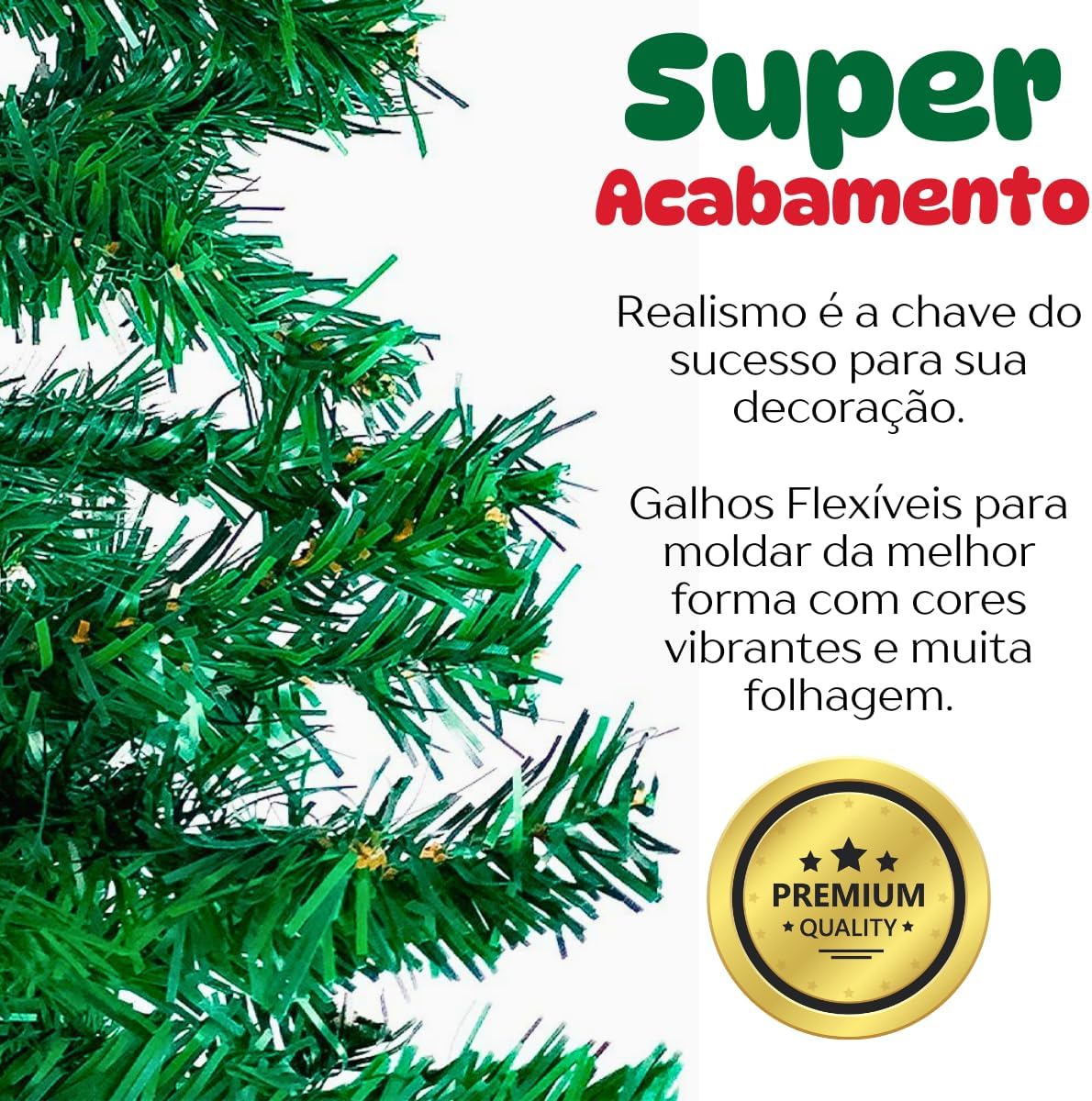 Árvore De Natal Luxo 1,50 Metros 380 Galhos
