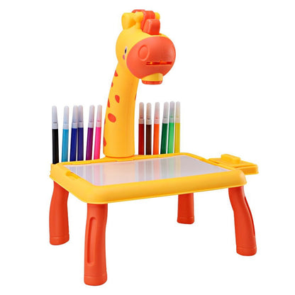 Lousa Mágica Mesinha Com Projetor Girafinha